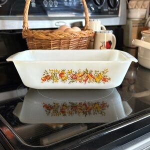 Vintage Floral Baking Dish